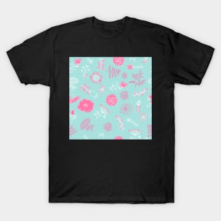 Elegance Seamless pattern with flowers T-Shirt